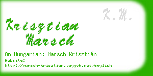 krisztian marsch business card